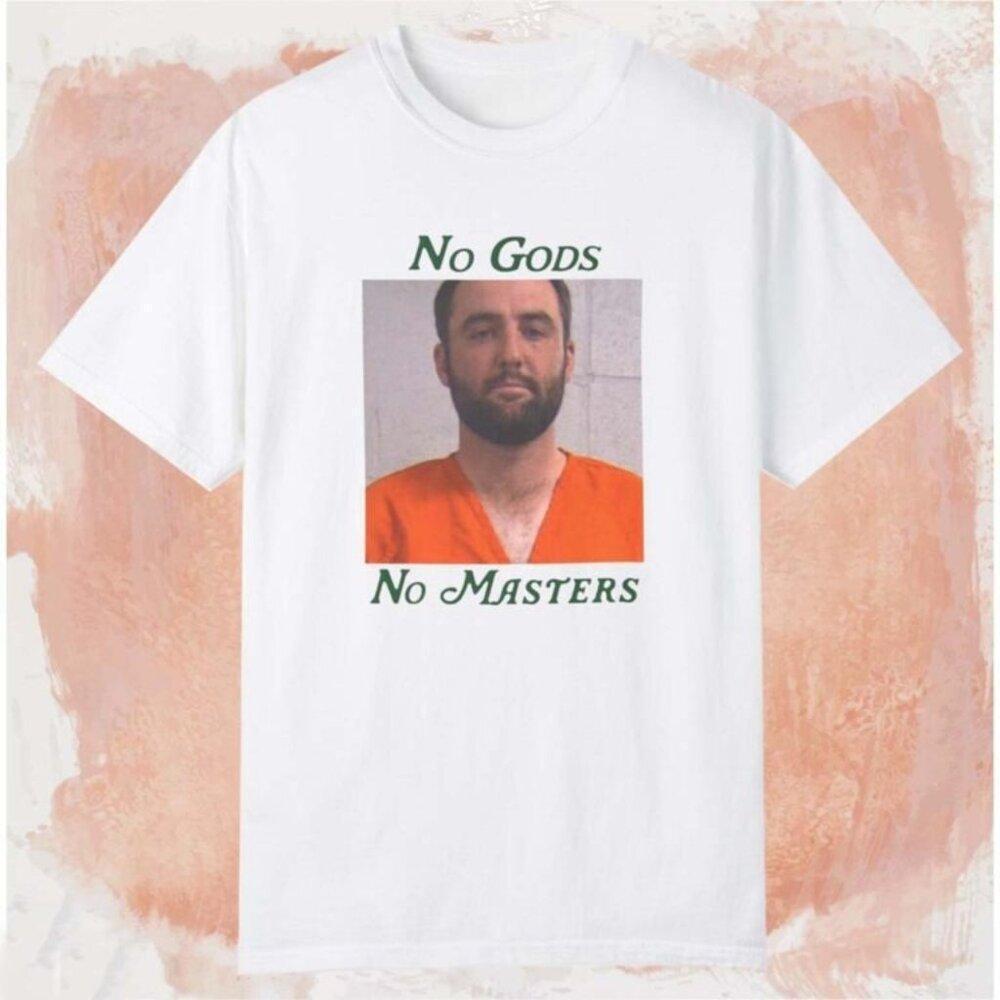 Golf Scottie Scheffler No Gods No Masters Fan Gift Graphic Meme T-Shirt